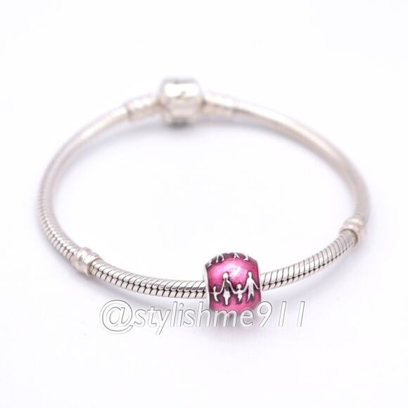 Authentic PANDORA Family Silhouettes Charm with Violet Enamel - 791399EN62 - Picture 5 of 11